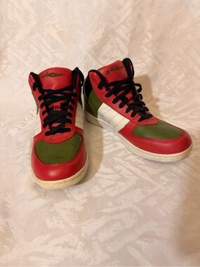 Skazz High-Top Dance Sneakers in Red, Green & White for women’s US 10 / EU 41.5